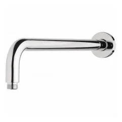 Round brass shower arm